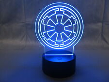 Imperial Symbol LED, Imperial Cog, Imperial Logo, Galactic Empire, Night Light