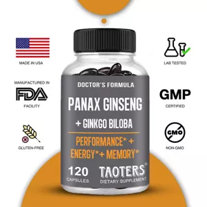 Ginseng + Ginkgo Extract - Memory & Performance Strength 120 Dietary Supplement - Bild 1 von 11