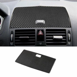 Real Carbon Fiber Center Console Dashboard Panel Trim For Benz C-Class 2007-2010 - Picture 1 of 7