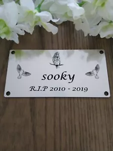 Personalised Pet Memorial Plaque Grave marker Garden Memorial Urn name plate - Picture 1 of 1