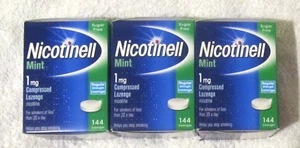 3 x 144 Nicotinell Mint Flavour 1mg Lozenges = 432 Pieces Expiry 08 / 2026 New - Picture 1 of 1