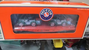 Nuevo en caja, Lionel 17572, Pioneer Flatcar con coches clásicos a pedales - Imagen 1 de 3