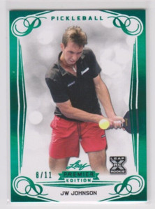 2023 Leaf Pickleball JW JOHNSON Green Foil Premier Edition Card #27 rare 8/11