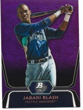 2012 Bowman Platinum Prospects Purple Refractors #BPP79 Jabari Blash