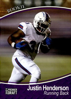 2021 SAGE Premier Draft Rookie -#87 Justin Henderson Louisiana Tech - Image 1 of 2