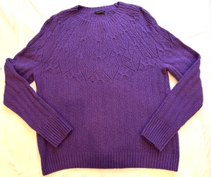 Talbot's womens deep purple pullover knit sweater, size small, very soft - Picture 1 of 4
