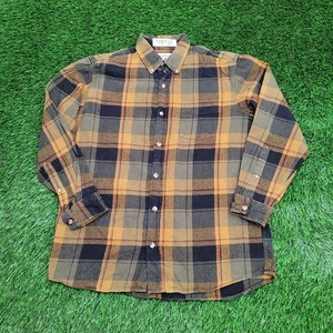 Red-Head Flannel Button Shirt Large 23x28 Shadow Plaid - Picture 1 of 14