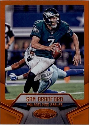 2016 Certified Mirror Orange #19 Sam Bradford /225 - FB - Image 1 of 2