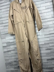 Flight Suit Size 42 L Military Desert Tan Flyers Coverall CWU-27/P - Picture 1 of 13