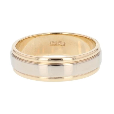 Alianza de boda pulida de 6,1 mm oro multicolor de 10 k 5,72 gramos tamaño 9,25 Foto 1 de 4