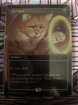 Sol Ring (1512) Secret Lair Drop Foil Double Sided Cats And Dogs  - Image 1 of 2