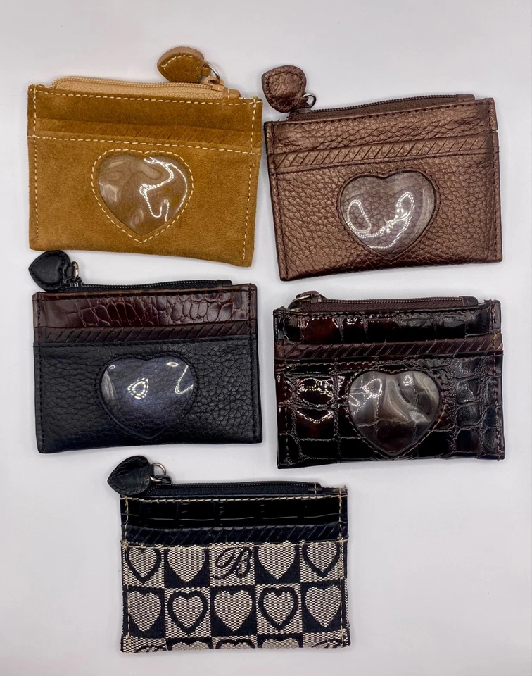 Mini Monedero Brighton Cuero con Cremallera Identificación/Tarjeta/Monedero - Cartera, Múltiples Opciones Foto 1 de 1