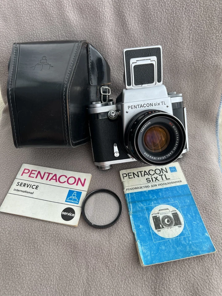 Pentacon Six TL Biometar 2,8/80 MC SLR Formato Medio 6x6 URSS Pentacon Six Mount Foto 1 de 4