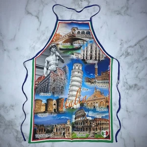 Delantal Texo Unisex Ciudades Italianas Monumentos Históricos 100% Algodón Hecho en Italia - Imagen 1 de 8