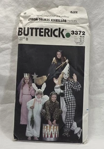 Butterick Cut Pattern #3372 Vintage Costume Mime Witch Princess Bunny Leopard - Picture 1 of 3