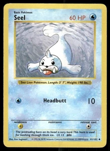 Pokemon Tcg Seel [Shadowless] #41 Pokemon Set Base LP - Foto 1 di 2