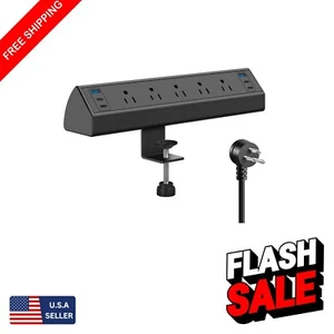 Versatile Desk Power Station with 5 Outlets & USB-C Charging - Ideal for Offices - Picture 1 of 9