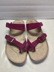 White Mountain FootBeds Womens Sandals Size 8 PINK magenta  - Picture 1 of 11