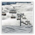 2 x Square Stickers 7.5 cm - Ski Lifts Mayrhofen Austria Skiing Snow Sports Cool