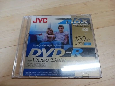 JVC DV-Rs 16X High Speed, 120 Min., 4.7 GB Sealed - Image 1 of 4