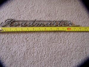 1957 57 Buick Roadmaster chrome fender badge emblem letters  - Picture 1 of 3