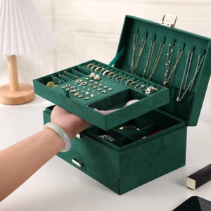 3 Tier Jewelry Storage box Large Capacity jewelry Organizer Box Jewelry Box NEW! - Picture 1 of 12