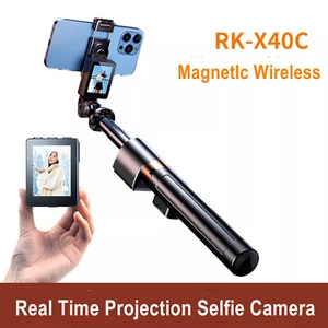 RK-X40C Magnetic Selfie Monitor Screen Tripod Phone Gear Camera Phone ProjectiBQ - Photo 1 sur 10