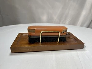 Hickok Valet genarbtes Rindsleder Reißverschluss Etui Schuhbürste + Geldbörse Schlüssel Ständer - Bild 1 von 6