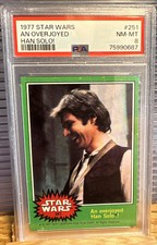 1977 Topps Star Wars #251 AN OVERJOYED HAN SOLO! PSA 8 Harrison Sharp G25