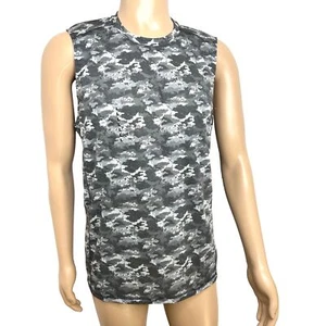 Colosseum Men’s Training Sleeveless Shirt L Grey Camouflage Tank Top Workout Gym - Picture 1 of 15