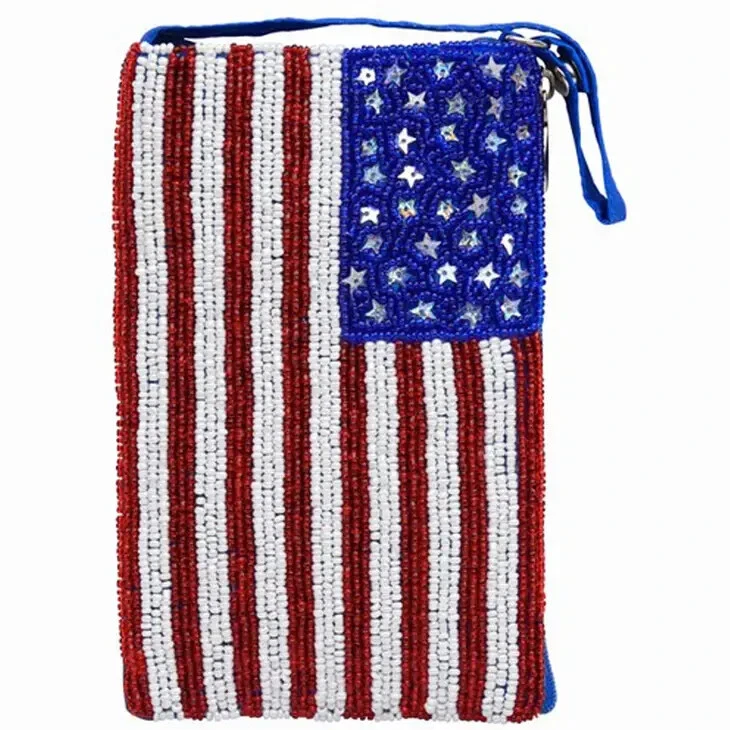 Bamboo Trading Company Cell Phone Club Bag Stars and Stripes
