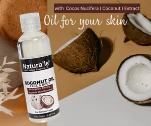 Coconut Oil Face & Body Moiturizing Massage Oil 100ml - Picture 1 of 4
