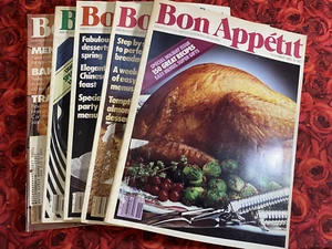 VINTAGE Lot of 5 ISSUES of BON APPETIT Magazine 1983-1986 - Picture 1 of 15