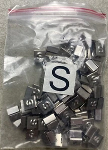 HAYATA ID-S, Stainless Steel Cable Marker 316SS, Symbol "S" , 100 Pc's Pkt - Picture 1 of 3