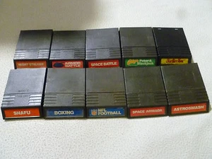 INTELLIVISION GAME LOT SPACE ARMADA ASTROSMASH SPACE BATTLE ARMOR BOXING SNAFU  - Picture 1 of 3