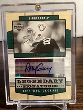Ray Guy Autograph Legendary Signatures Football Card