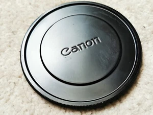2x Genuine Canon METAL 82MM original logo lens cap =Screw thread (=TWO) - Picture 1 of 3