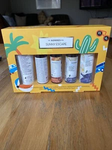 KORRES Sunny Escape 5Pc Kit:Mask,Shampoo Dry Hair,2 Shower Gel,Body Milk 1.35 ea - Picture 1 of 8