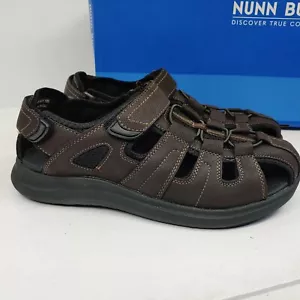 Nunn Bush Riovista Fisherman Sandals Mens Size 14 M Brown/Black 84845 Outdoors - Afbeelding 1 van 10