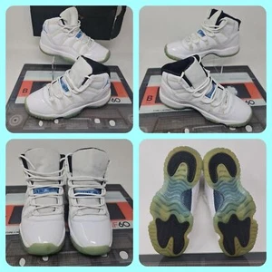 nike air jordan 11 retro bg uk Größe 3,5 Concord Weiß Blau EU 36 US 4Y Damen  - Bild 1 von 16