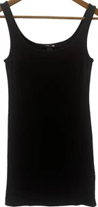 Vestido básico H M para mujer pequeño negro sin mangas túnica hasta la rodilla tanque lápiz - Imagen 1 de 8