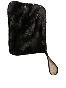 Gap Kids Black Sequined Clutch Wristlet With Zipper Closing - Picture 1 of 7