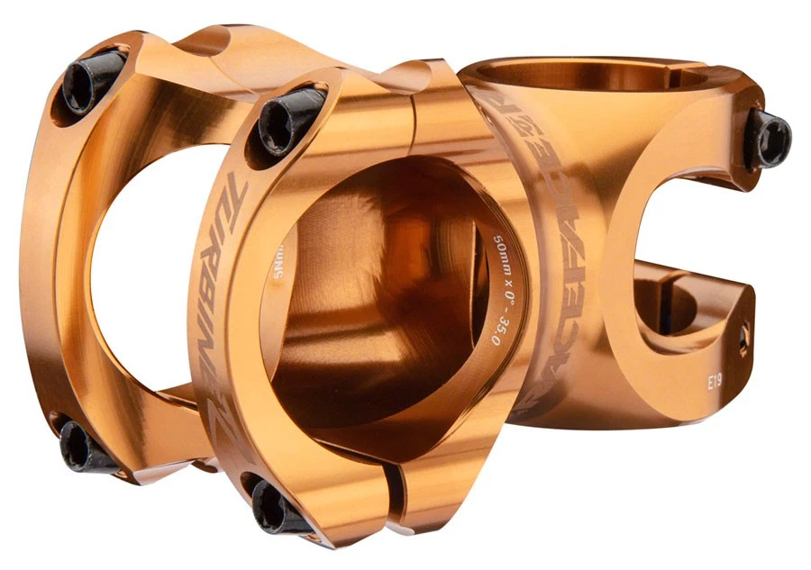 RaceFace Turbine R 35 Stem Length 40mm Clamp 35mm +/-0 1 1/8 in Gold Aluminum - Image 1 of 1