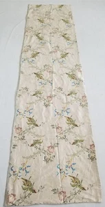Vintage Französischer Seidenbrokat Blumen Panel 275x69cms - Bild 1 von 12