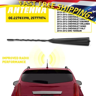 Se adapta a Buick Encore/Cadillac SRX XTS/Chevrolet/GMC Mástil de antena de radio de automóvil con tornillo Foto 1 de 4