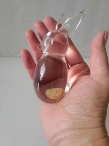 MURANO Italian Art Glass Rabbit Figurine  4" Tall - Bild 1 von 7