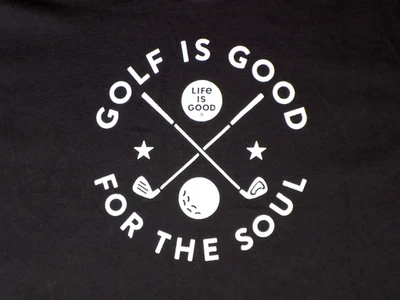 Camiseta trituradora Life Is Good Golf Is Good For The Soul 3XL negra carbón Foto 1 de 4