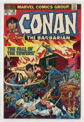 Conan il Barbaro #26 VF+ 8,5 ow/pagine bianche Marvel 1973 senza riserva - Immagine 1 di 2