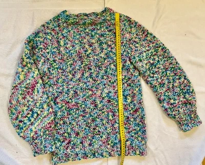 Handarbeit - Unikat - Longpullover aus 25% Wolle 75% Polyacryl Gr. S/M - Bild 1 von 4