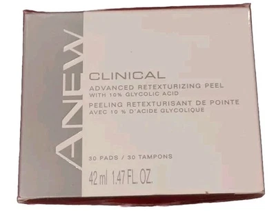 Advance Retexturizing Facial Peel 30 Pads Avon Anew Clinical - New - Fast Ship  - Image 1 of 4